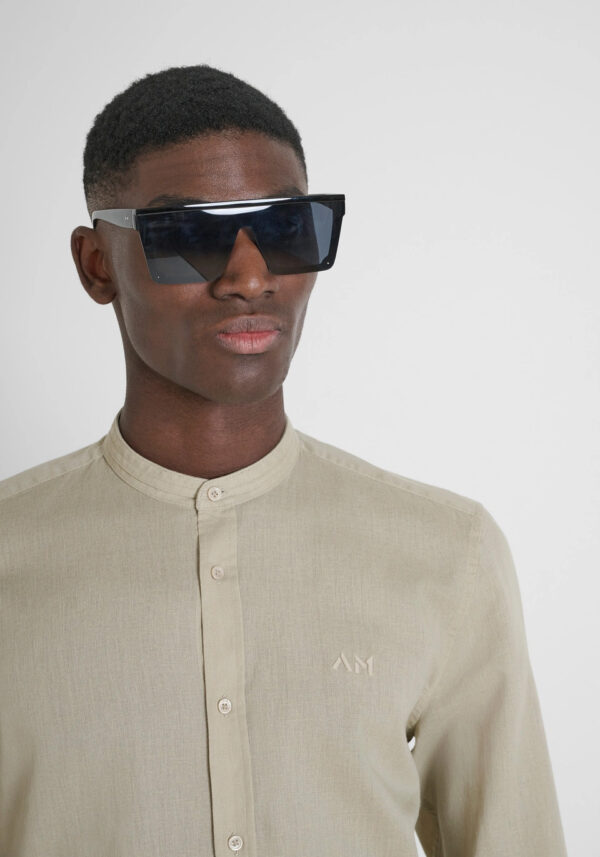 Slim fit cotton linen shirt - Antony Morato - Image 15