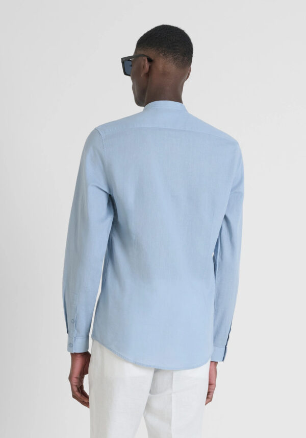 Slim fit cotton linen shirt - Antony Morato - Image 18