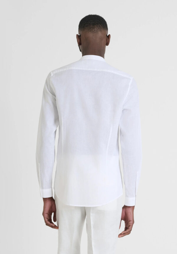Slim fit cotton linen shirt - Antony Morato - Image 10