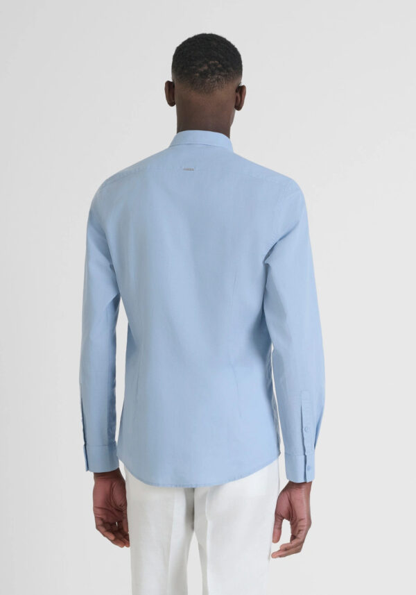 Slim fit cotton linen shirt - Antony Morato - Image 6