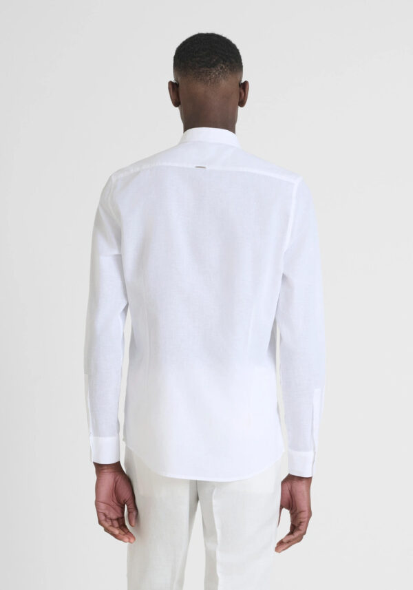 Slim fit cotton linen shirt - Antony Morato - Image 10