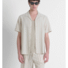 Short sleeve striped linen shirt - Antony Morato