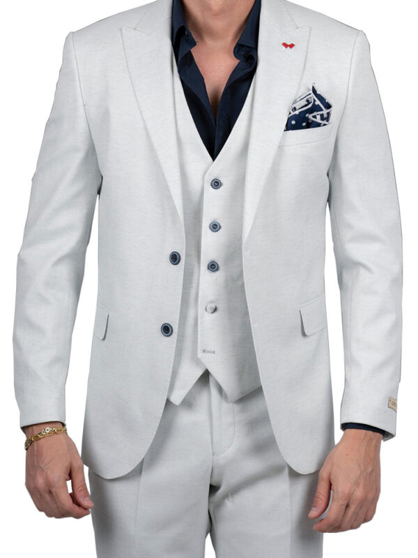 Exclusive three-piece premium linen suit - Dezign