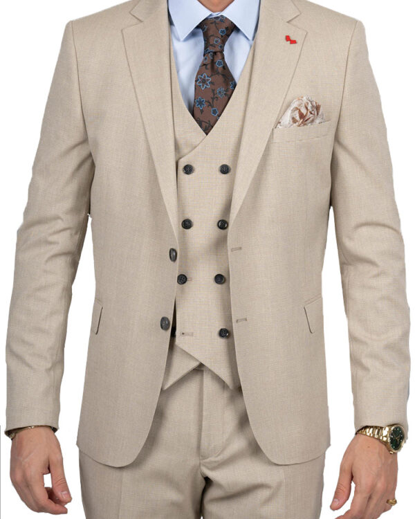 Exclusive three-piece premium linen suit - Dezign