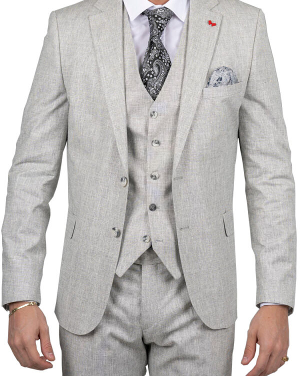 Exclusive three-piece premium linen suit - Dezign