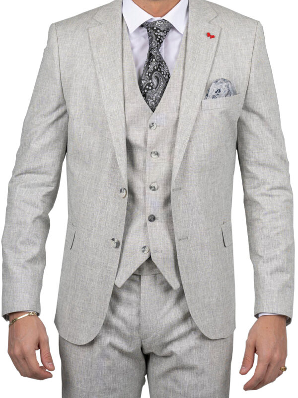 Exclusive three-piece premium linen suit - Dezign
