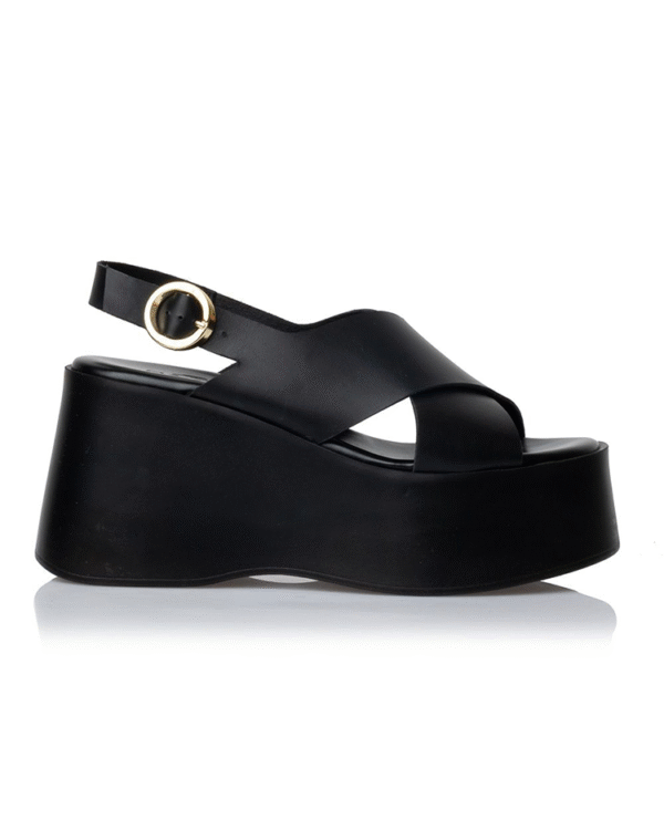 Comfy leather wedge sandals - Sante Shoes