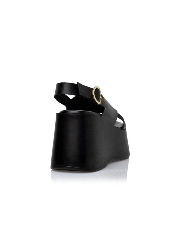 Leather wedge sandals - Sante Shoes - Image 3
