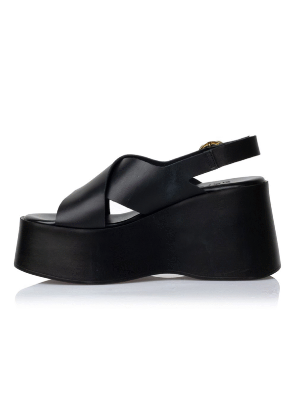 Leather wedge sandals - Sante Shoes - Image 4