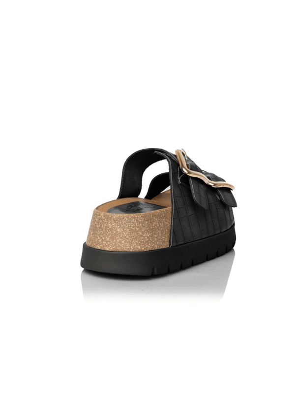 Cork-effect wedge leather flats - Sante Shoes - Image 3