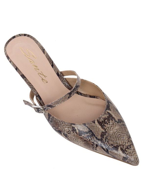Snake low-heeled mules - Sante mules - Image 2