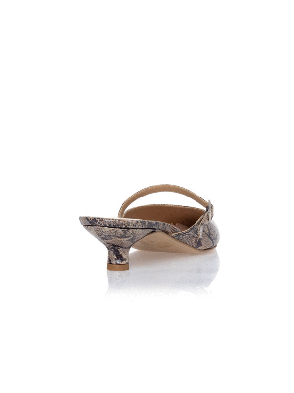 Snake low-heeled mules - Sante mules - Image 3