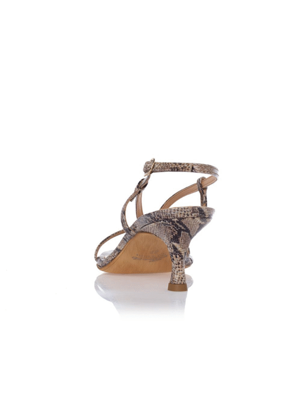 Low-heeled snake sandals - Sante Shoes - Image 3