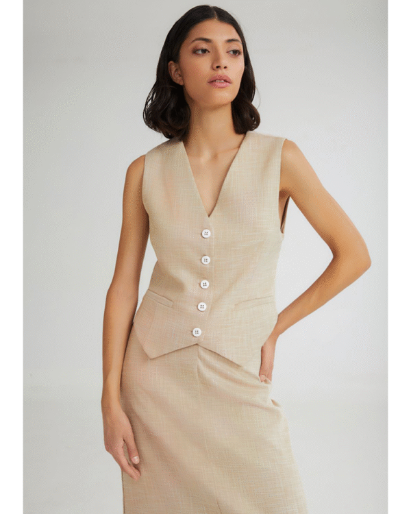 Luisa vest with open back - 4Tailors