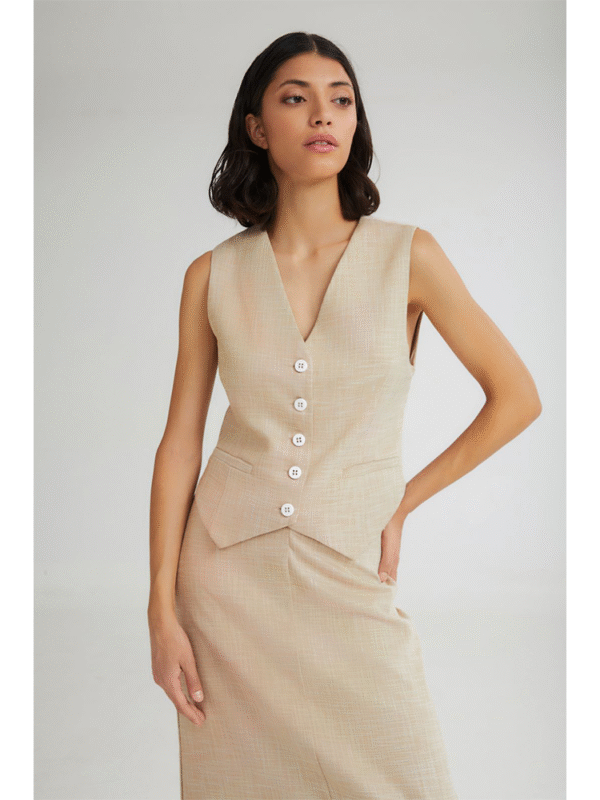 Luisa vest with open back - 4Tailors