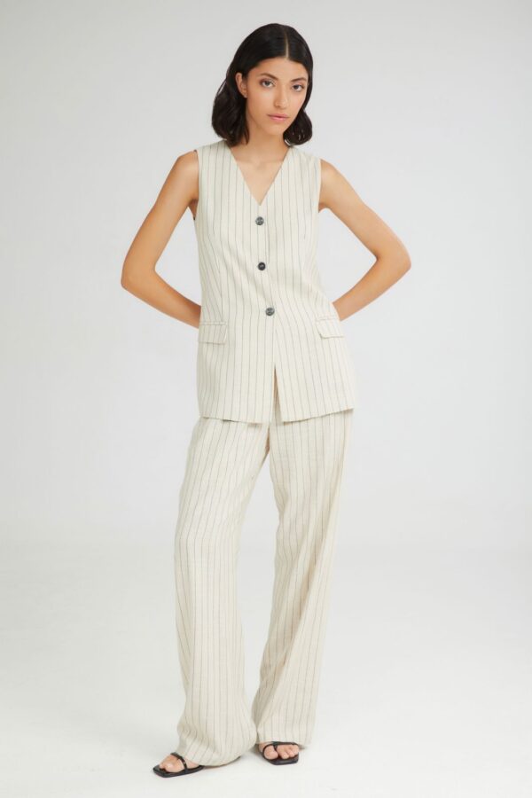 Selene striped vest - 4Tailors - Image 2
