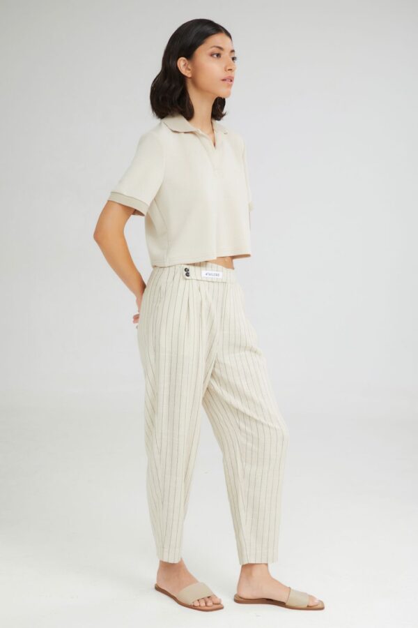 Selene striped cropped pants - 4Tailors - Image 2