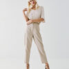 Satin blouse with a v-neckline - Access Fashion