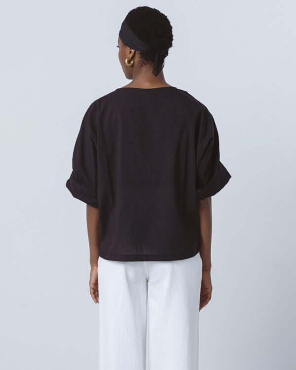 Blouse with rolled-up sleeves - Access Fashion - Image 11