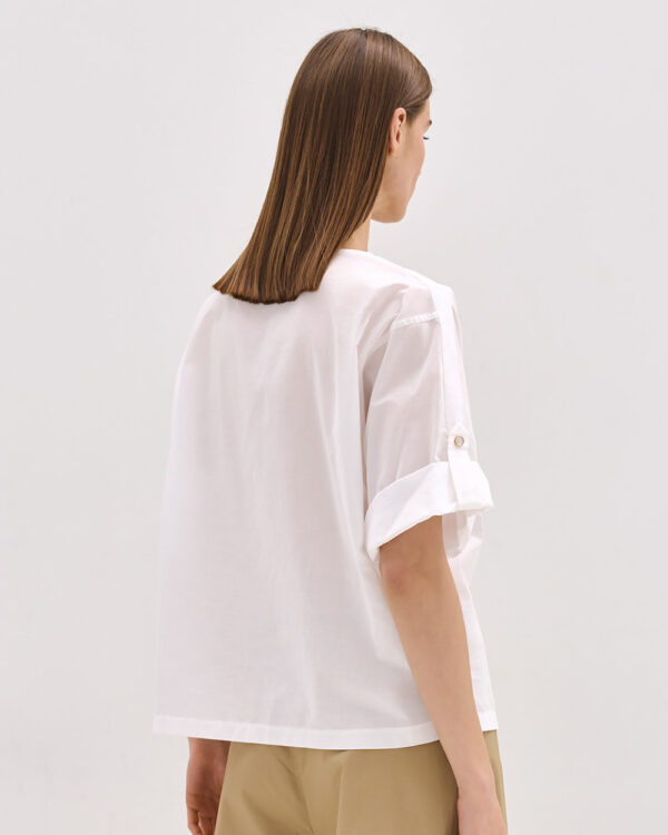 Blouse with rolled-up sleeves - Access Fashion - Image 6