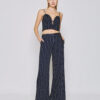 Striped bustier-top with a deep neckline - Access Fashion