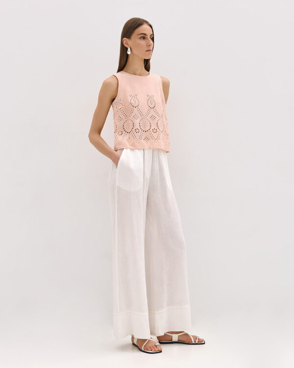 Cropped top with perforated details - Access Fashion - Image 7