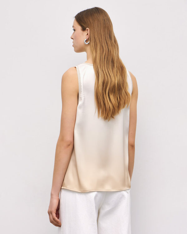 Satin top with ribbed details - Access Fashion - Image 4