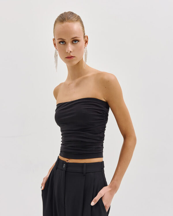 Strapless top with gatherings - Access Fashion - Image 11