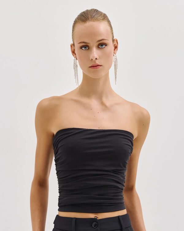 Strapless top with gatherings - Access Fashion - Image 12