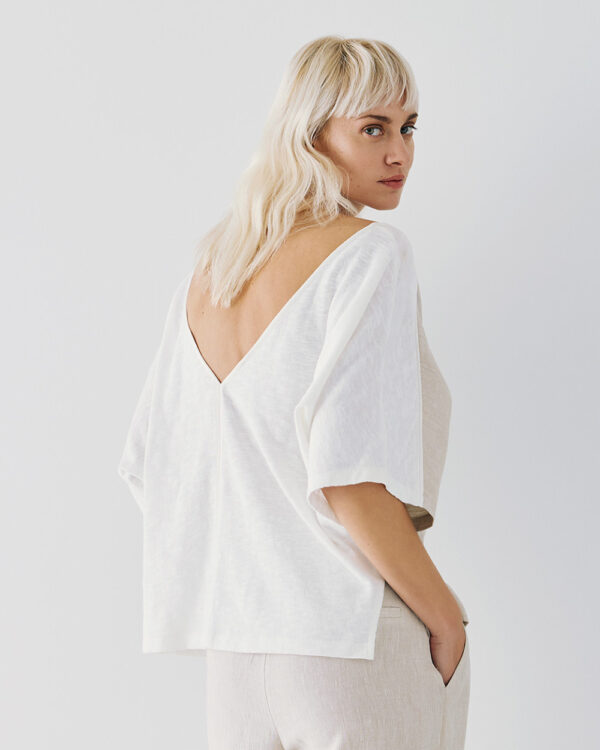 Blouse with fabric combination - Access Fashion - Image 4