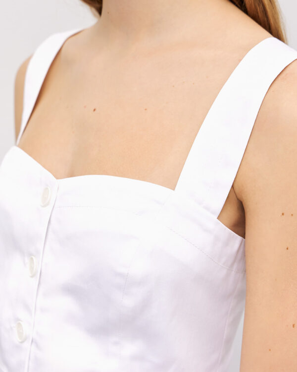 Bustier top with straps and buttons - Access Fashion - Image 8