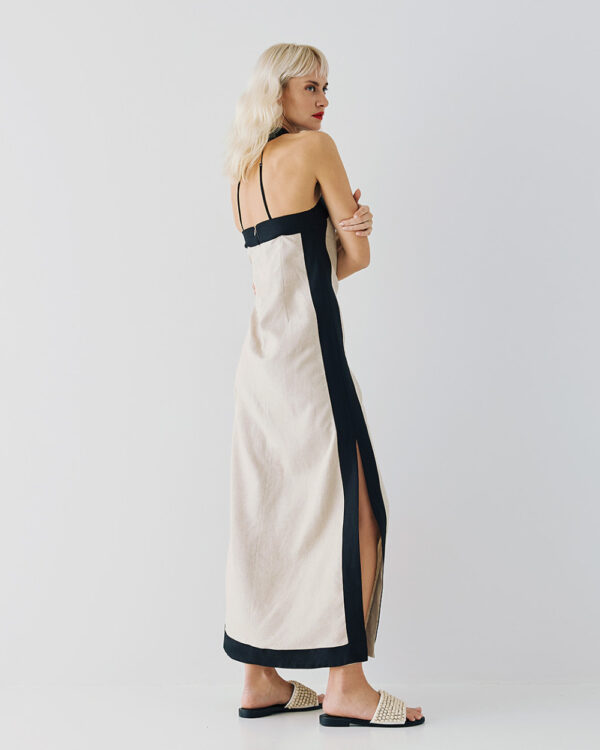 Maxi dress with two-toned details - Access Fashion - Image 3