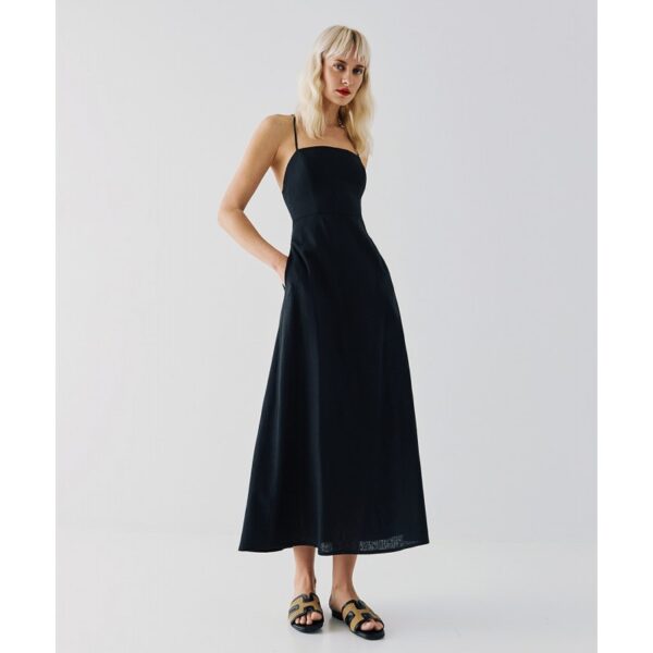 Maxi dress with tied-up straps - Access Fashion