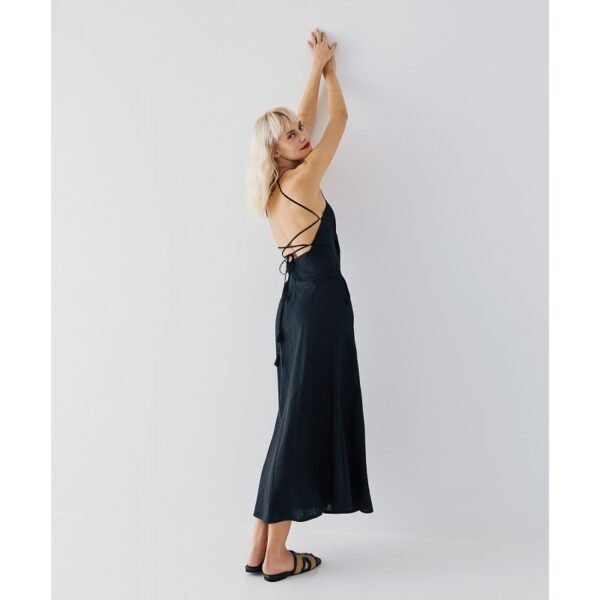 Maxi dress with tied-up straps - Access Fashion - Image 3