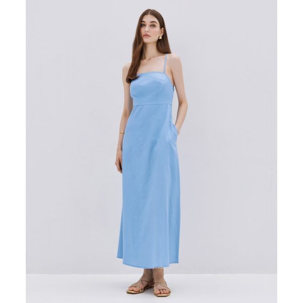 Maxi dress with tied-up straps - Access Fashion - Image 5