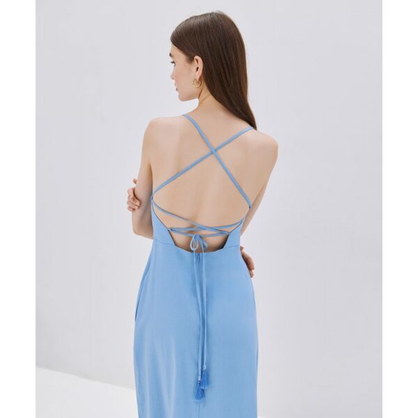 Maxi dress with tied-up straps - Access Fashion - Image 8