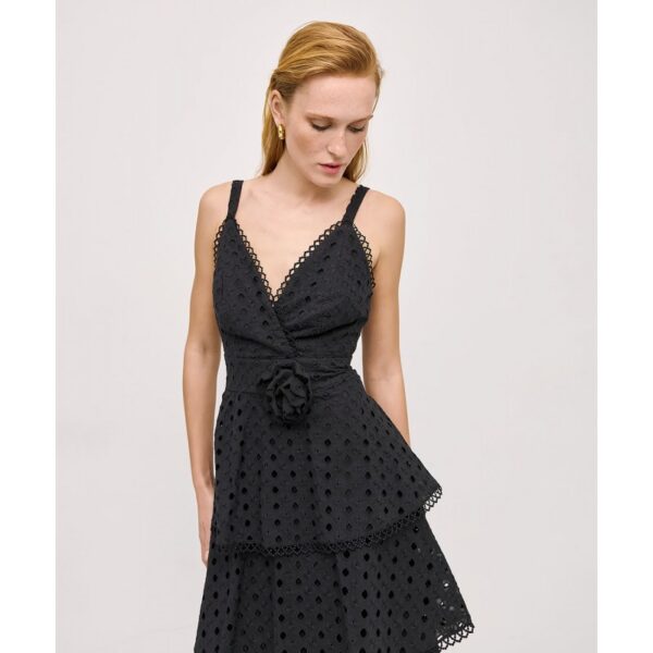 Broderie dress with ruffles - Access Fashion - Image 4