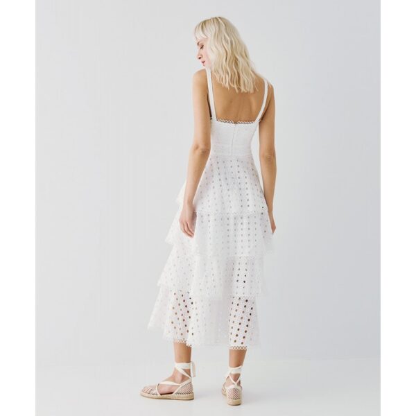 Broderie dress with ruffles - Access Fashion - Image 7