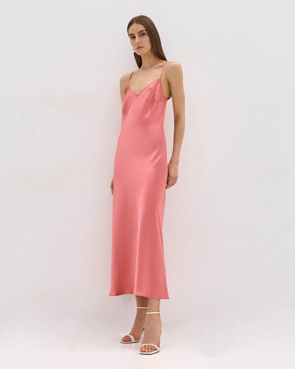 Satin strappy dress - Access Fashion - Image 3
