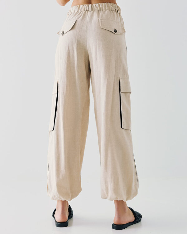 Cargo pants with elastic waist - Access Fashion - Image 4
