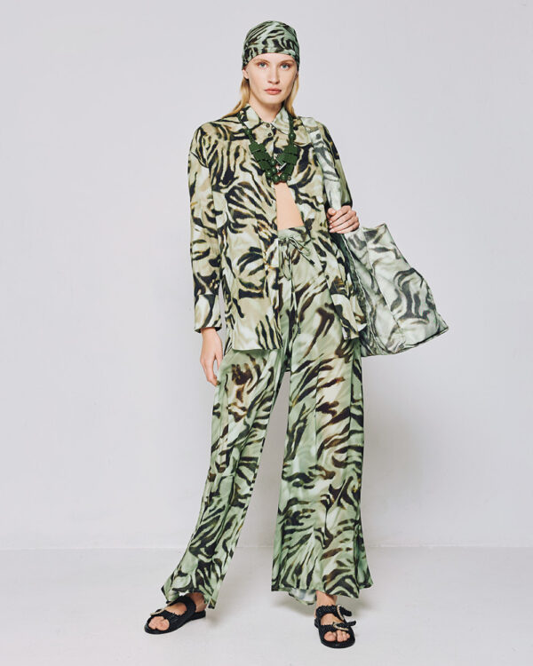Printed pants with drawstrings - Access Fashion