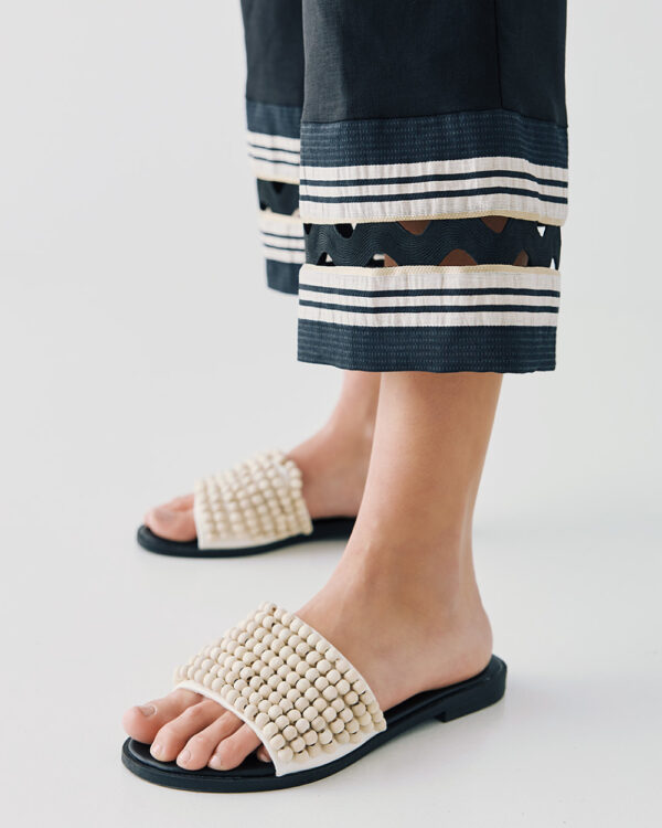 Cropped pants with trims - Access Fashion - Image 6