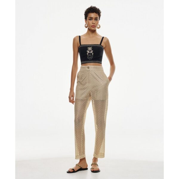 High-waist fishnet pants - Access Fashion - Image 3
