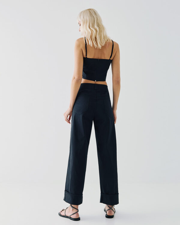 Pants with embroidered drawstrings - Access Fashion - Image 4