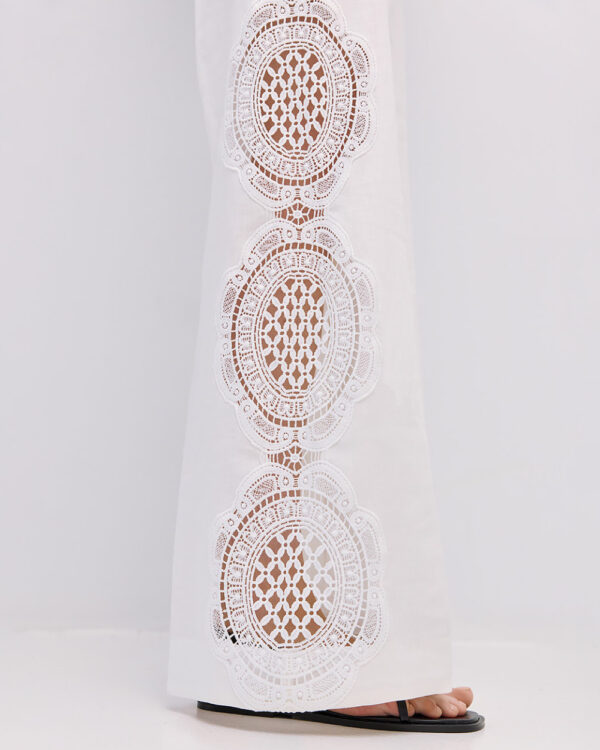 Pants with broderie details - Access Fashion - Image 10