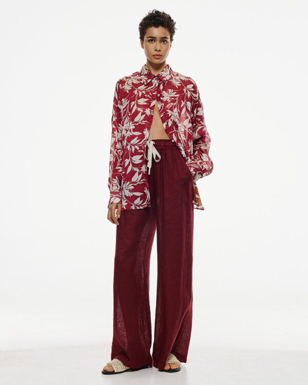 Pants with elastic waist and drawstrings - Access Fashion - Image 4