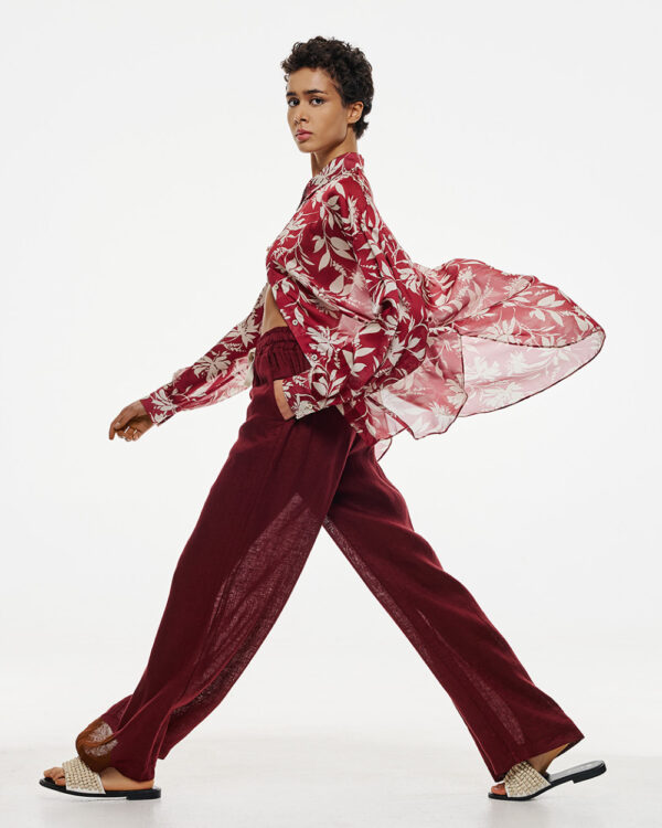 Pants with elastic waist and drawstrings - Access Fashion - Image 6