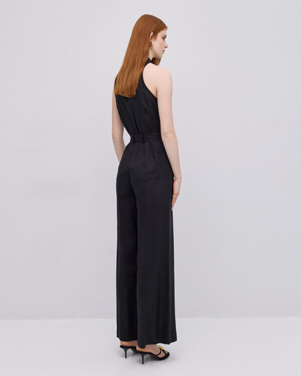 Sleeveless jumpsuit with buttons - Access Fashion - Image 4