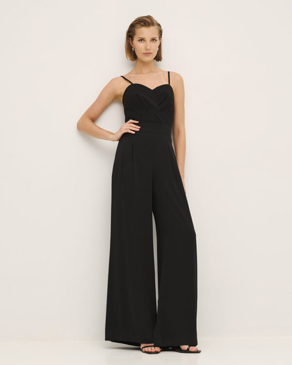 Jumpsuit with straps and pleats - Access Fashion - Image 3