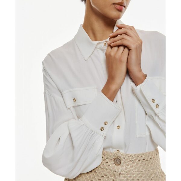 Oversized shirt with pockets - Access Fashion - Image 2